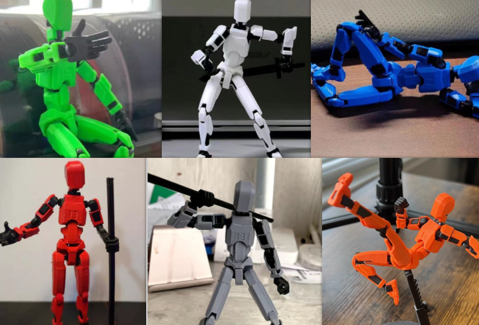 Multi-Jointed Movable Shapeshift Robot 2.0 3D Printed Mannequin Dummy Action Model Doll Toy Kid Gift