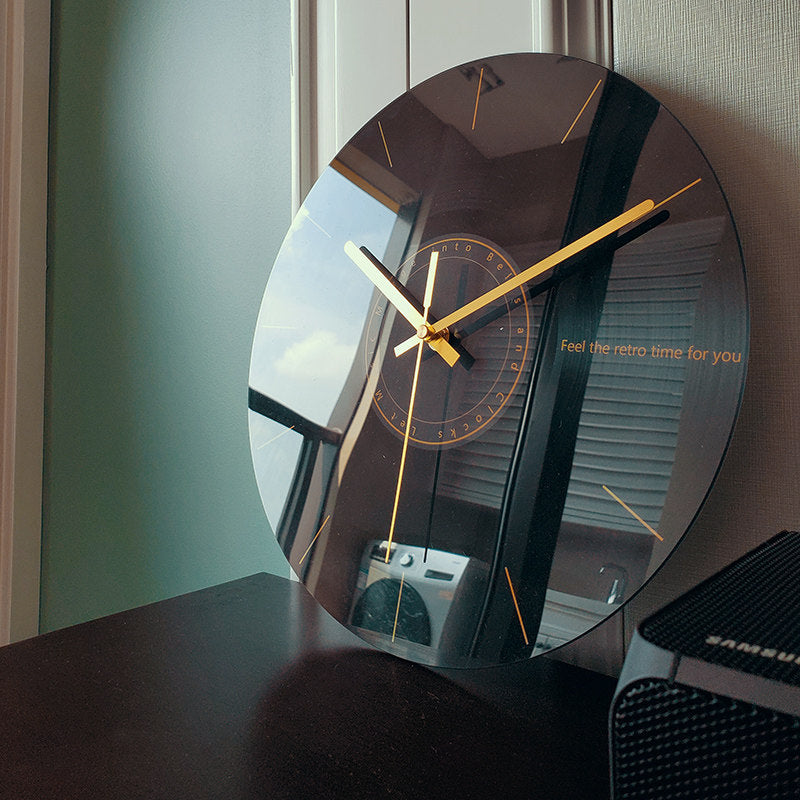 Reloj de pared silencioso Reloj de cuarzo para sala de estar