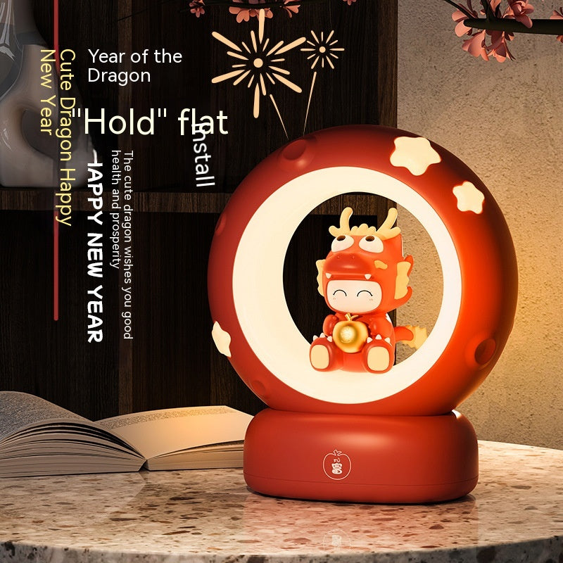 Small Night Lamp Bedroom Bedside Sleeping Table Lamp Children's Dragon Year New Year Gift