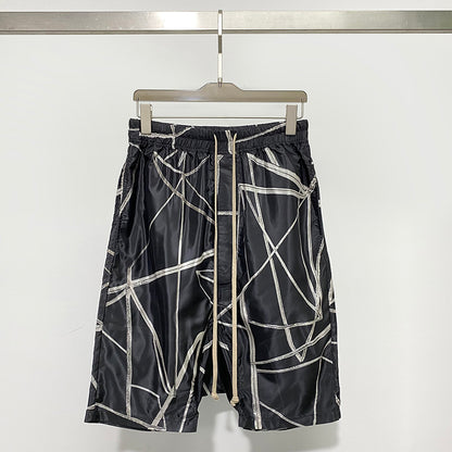 Thin Material Comfortable Abstract Printed Shorts