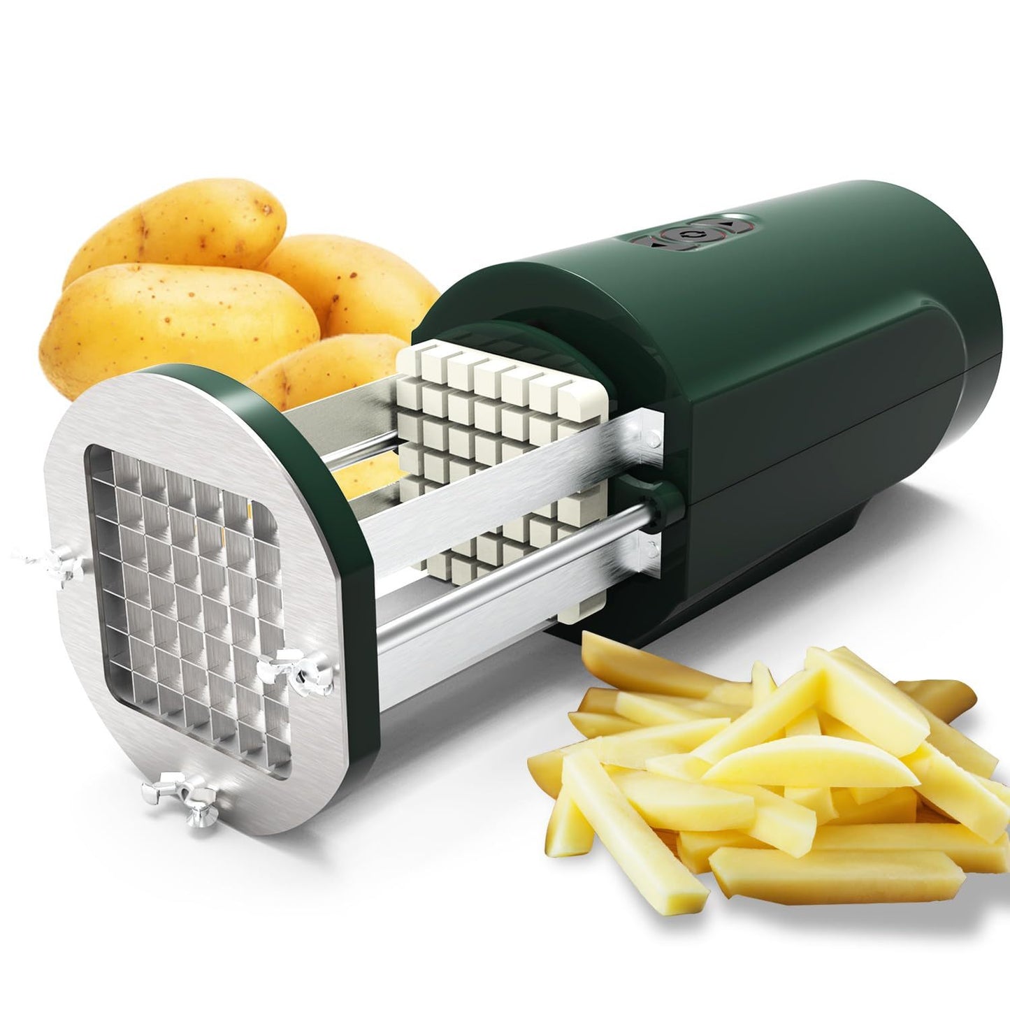 Multifunctional Stainless Steel Potato Slicer Electric Chip Cutter French Potato Slice Maker Kitchen Gadget