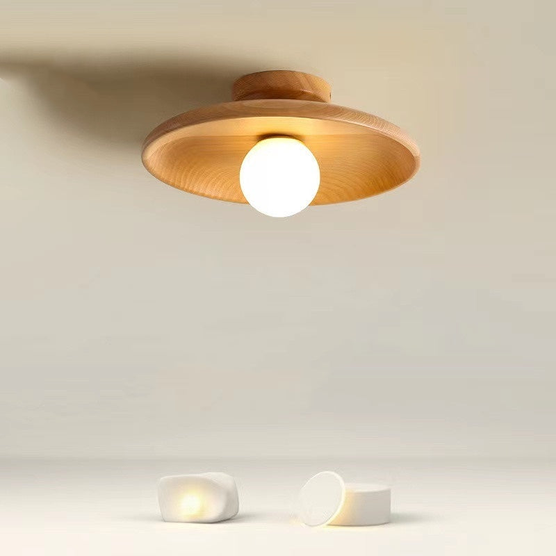 Japanese-style Solid Wood Aisle Light Ceiling Lamp Modern Minimalist