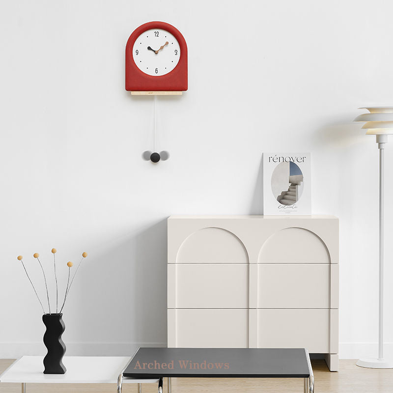 Home Living Room Fashion Punch-free Swing Clock