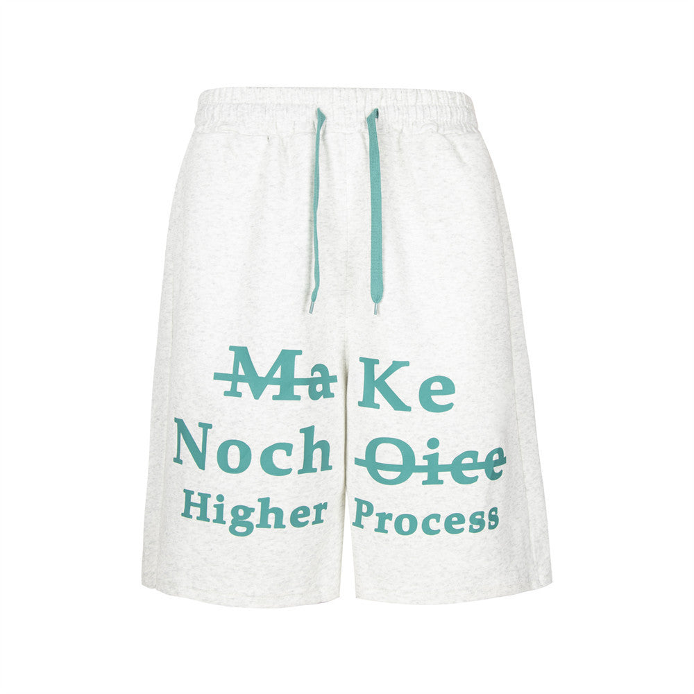 Men's American-style Letter Printed Shorts