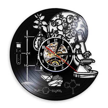 Horloge murale d'art mural en vinyle minimaliste moderne