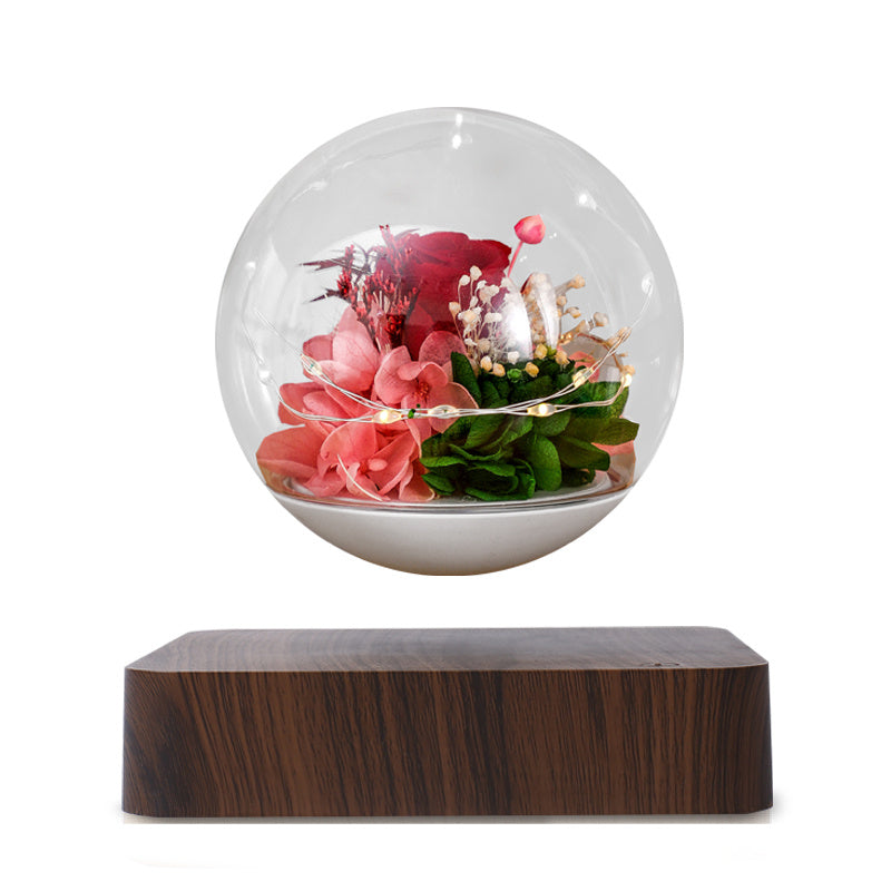 Home Desk Decoration Magnetic Levitation Perpetual Flower Ornament