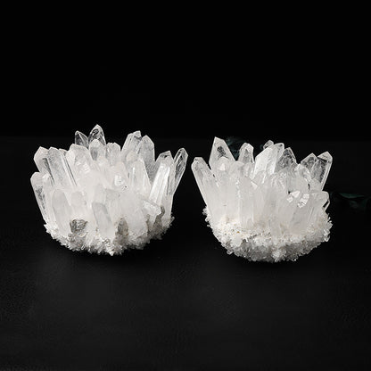 White Crystal Cluster Ornaments Home Office Home