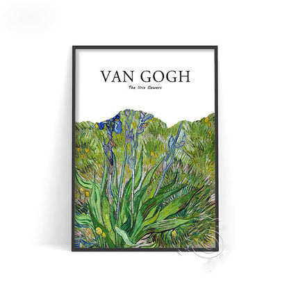 Van Gogh Exhibition Printing Poster Retro Art Wall Decoration