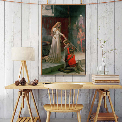 Affiche de maison, peinture sur toile d'art mural