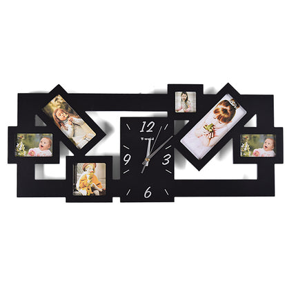 Wooden Wall Clock Fashionable Picture Frame Decoration