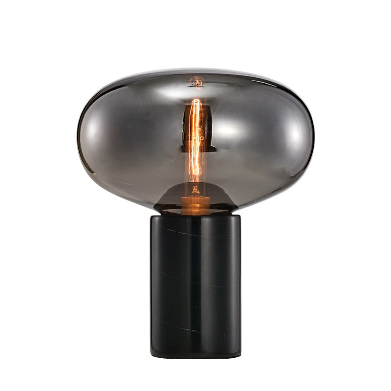 Lampe boule de verre Post-moderne de luxe, design Simple, pour chambre à coucher et salon