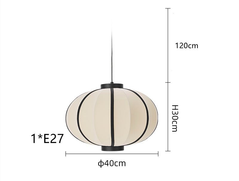 Lanterne suspendue en tissu pour restaurant, style japonais