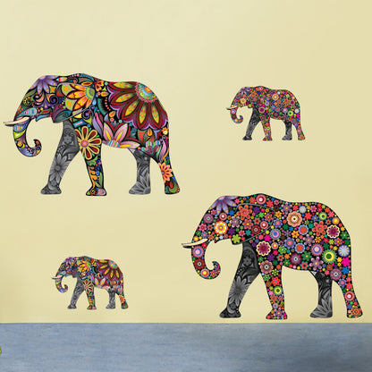 New Pattern Elephant Living Room Decor Wall Sticker