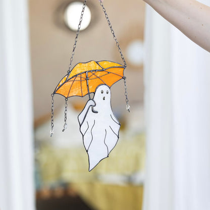 New Mysterious Funny Umbrella Ghost Hanging Ornament Halloween Decoration