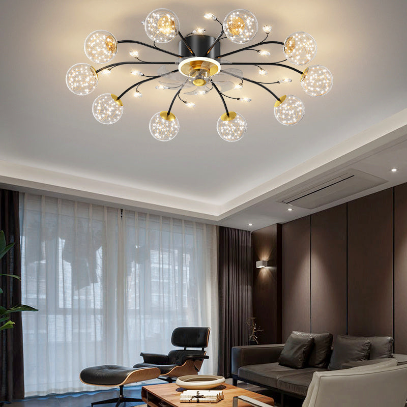 New Nordic Star Fan Lamp Is Light Luxurious And Modern