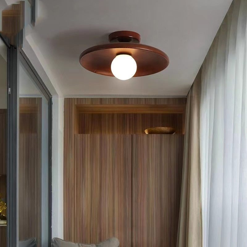 Japanese-style Solid Wood Aisle Light Ceiling Lamp Modern Minimalist