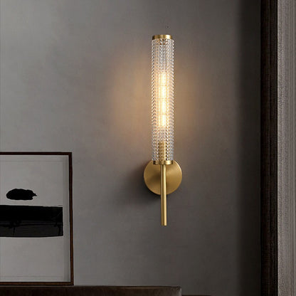 Nordic Glass Long Pole Wall Lamp Light Luxury