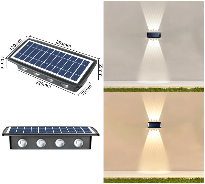 Imperméabilisation des appliques murales extérieures solaires