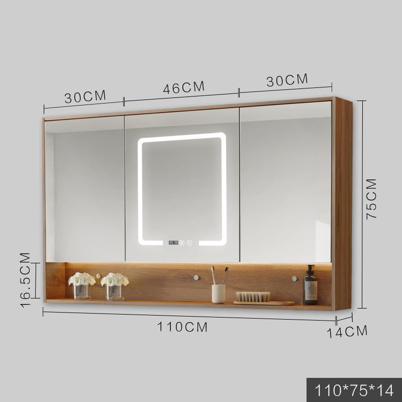 Armoire intelligente avec lumières Led, Anti-buée, Type mural suspendu, toilettes, Dressing, salle de bains, miroir combiné