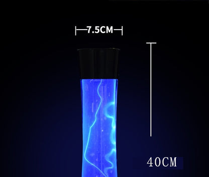 Luz azul controlada por voz Luz de bola brillante relámpago de cintura