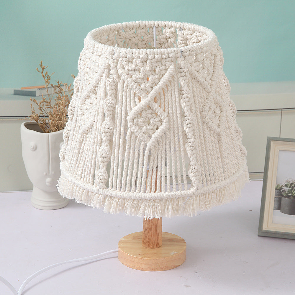 Nordic Style Hand-woven Table Decorative Bedroom Bedside Lamp