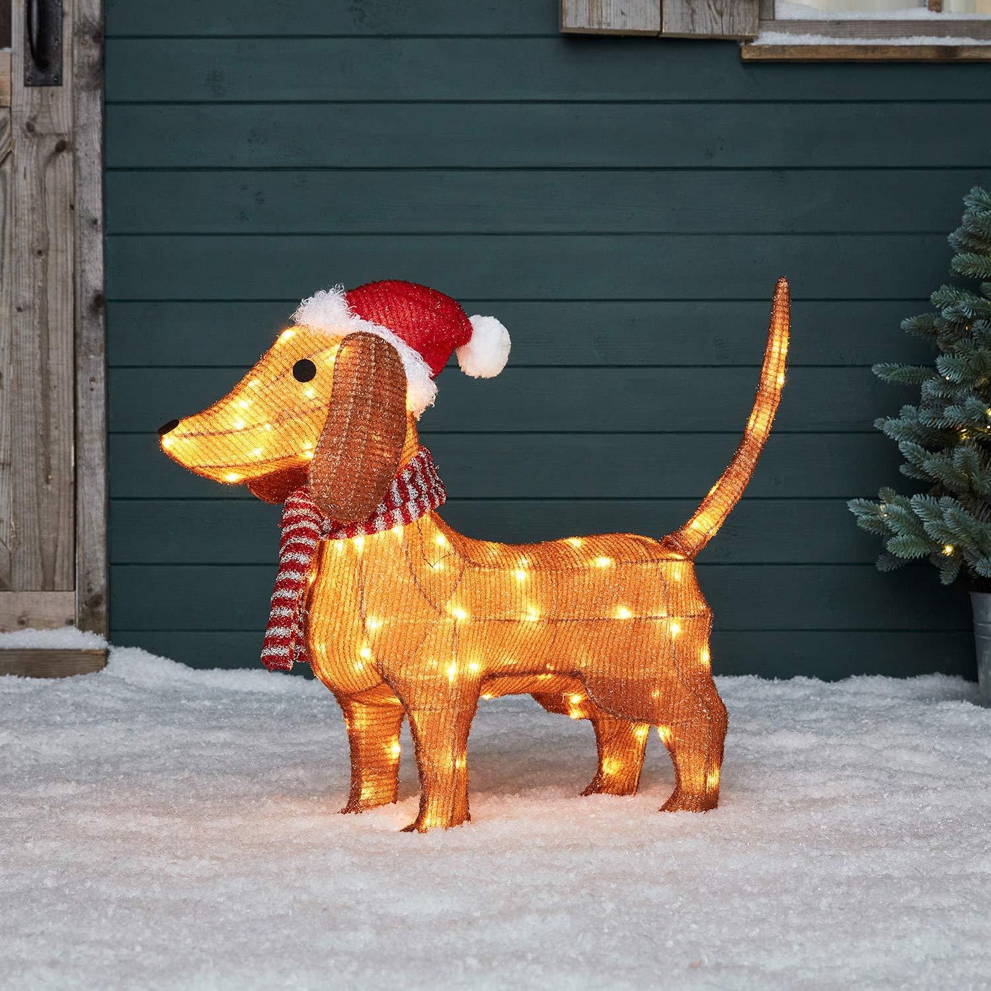 Festival Cute Creative Outdoor Sausage Dog Lamp