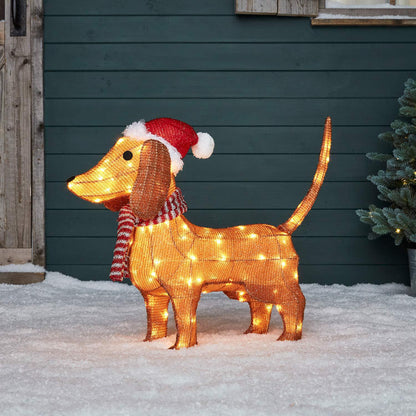 Festival Cute Creative Outdoor Sausage Dog Lamp