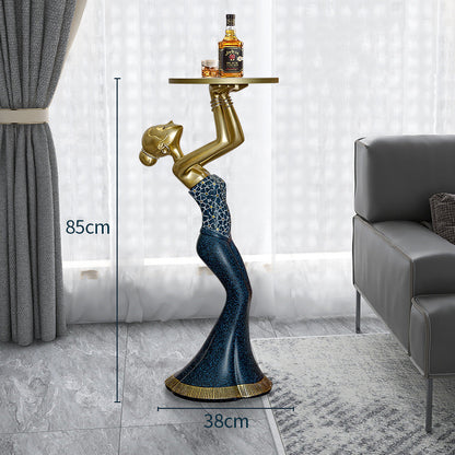 Light Luxury Art Figures Large Floor-to-ceiling Ornaments