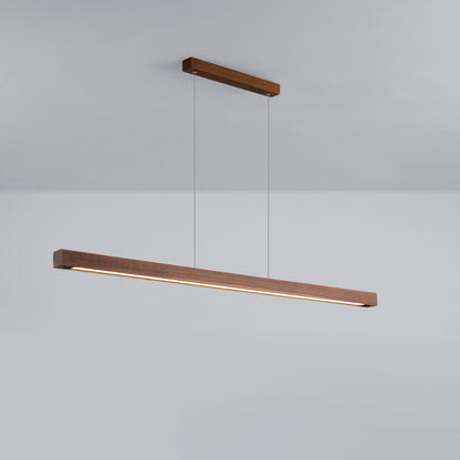 Japanese Style Modern Simple Zen Tea Room Solid Wood Strip Lamps