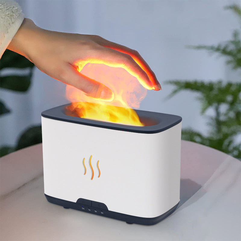 Nouveau Humidificateur d'aromathérapie à flamme, grande capacité, décoration de maison, bureau,