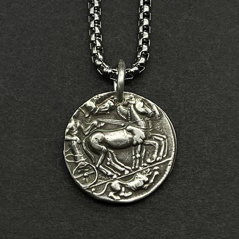 Non Fading Sterling Silver Coin Necklace