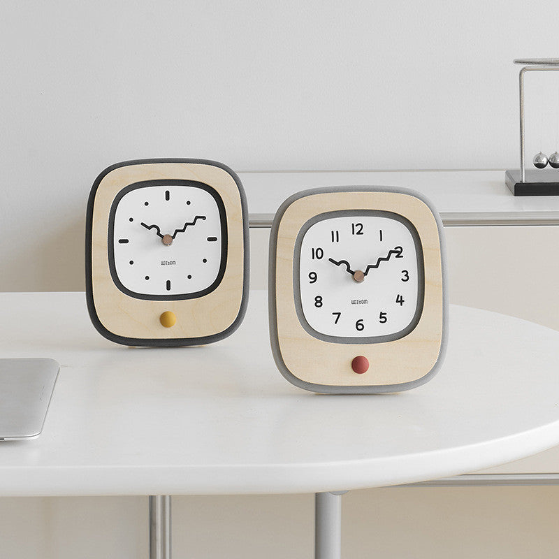 Mandelda Modern Minimalist Creative Clock Home Office Desk Decoration