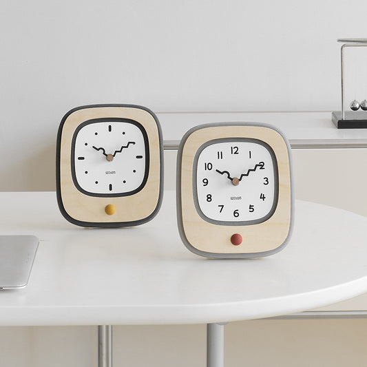 Mandelda Reloj creativo minimalista moderno decoración de escritorio de oficina en casa