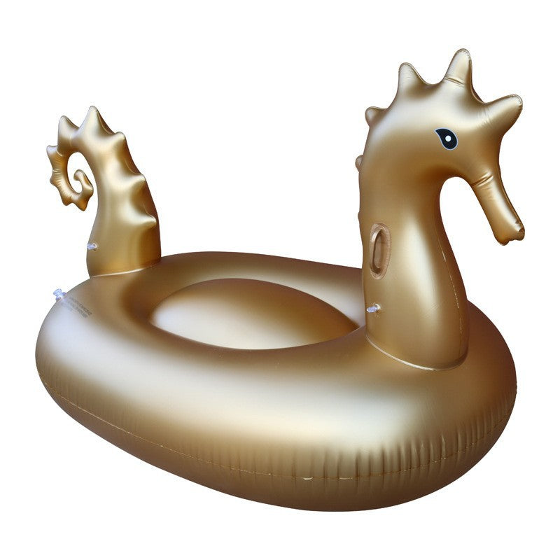 New Inflatable Rainbow Pegasus Mount Floating Row