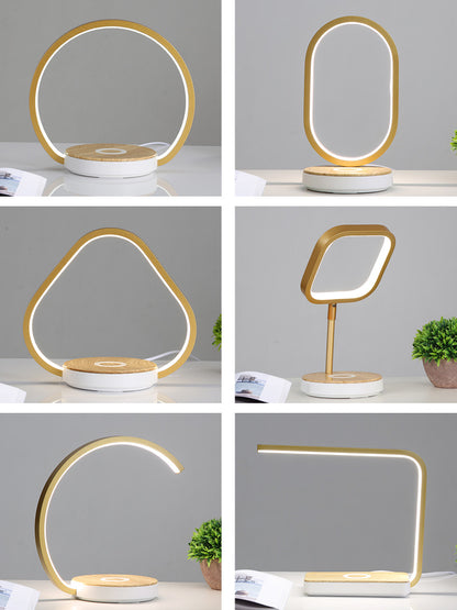 Bedside Lamp Mobile Phone Wireless Charging Desk Lamp