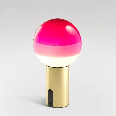 Lampe en verre couleur planète simple personnalisée