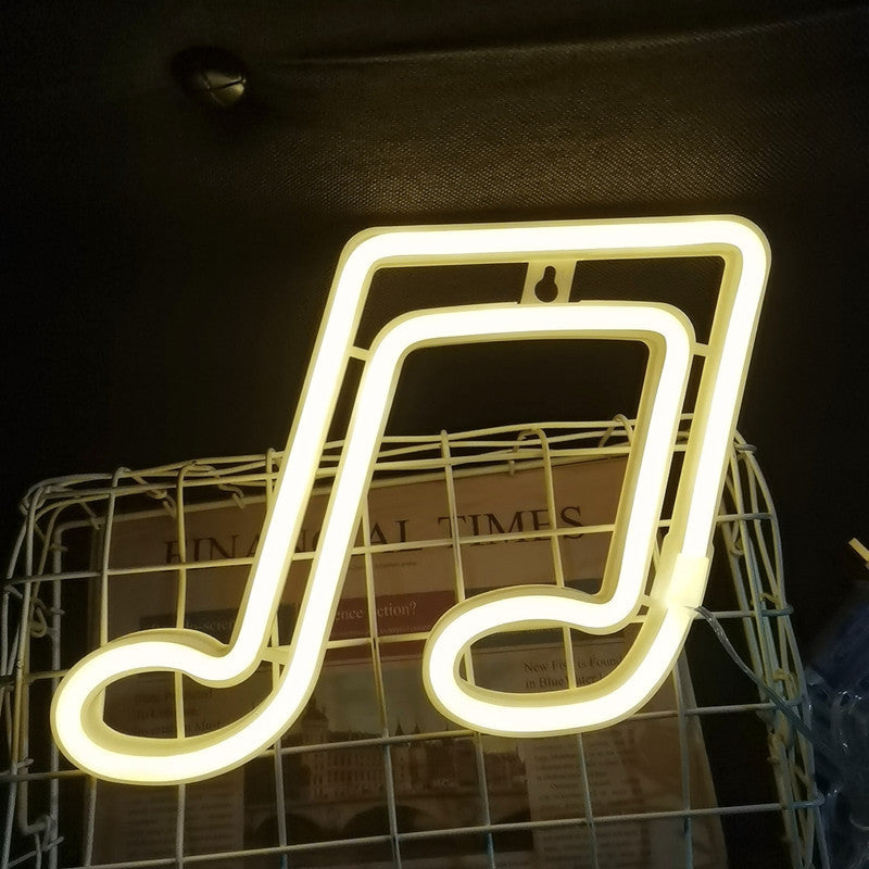 LED Musical Note Decorative Neon Lights